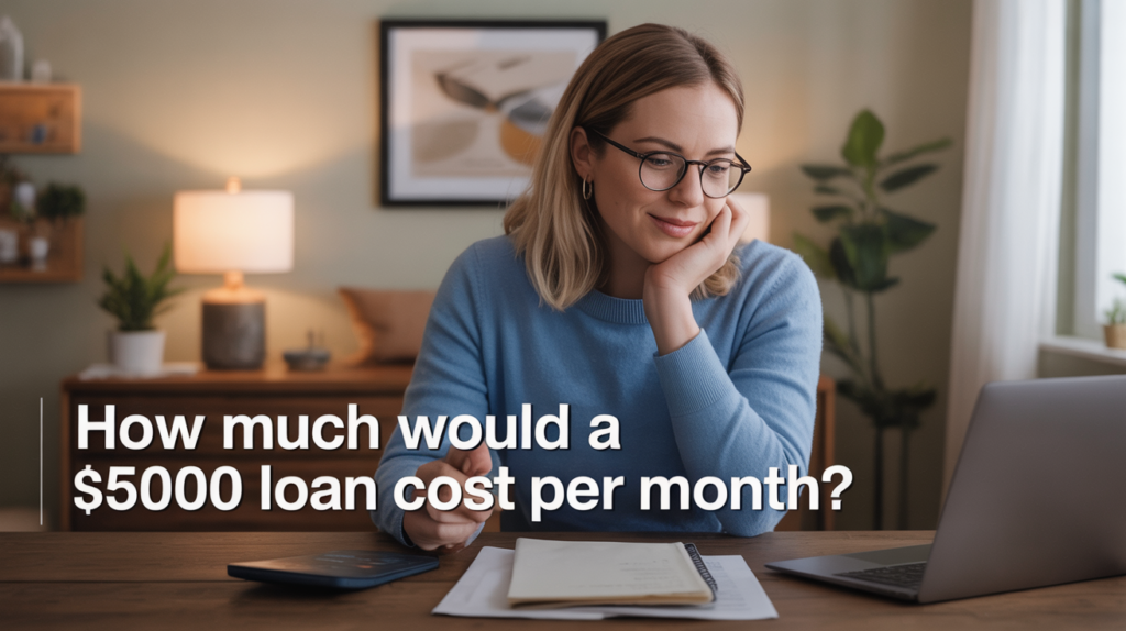 How Much Would a 5000 Loan Cost Per Month?